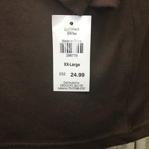 Crystal - Kobe Autumn Embroidery Dressy Tee 3/4 Sleeve - Picture 7 of 10